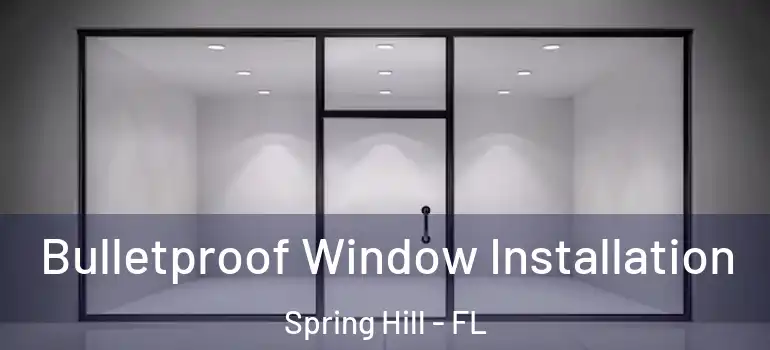  Bulletproof Window Installation Spring Hill - FL