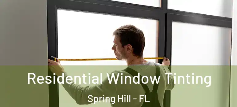  Residential Window Tinting Spring Hill - FL