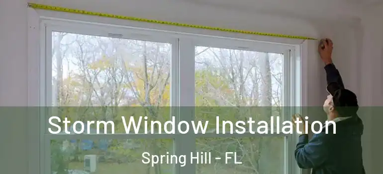  Storm Window Installation Spring Hill - FL