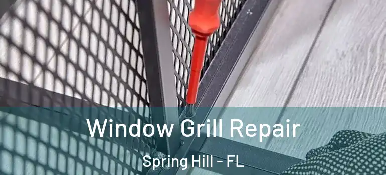  Window Grill Repair Spring Hill - FL